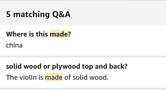 Eastar Violin, 4/4 natural color - Picture 8 of 8